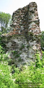 Закарпатская область. Хуст. Фото. Руины Хустского замка вблизи. Фрагмент.
