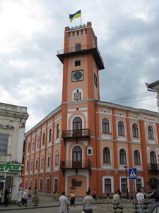 Ивано-Франковская область, город Коломыя. Площадь Рынок и ратуша.