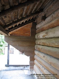 Коломыя, Ивано-Франковская область. Деревянная Спасская церковь /Благовещенская церковь/ (фрагмент).