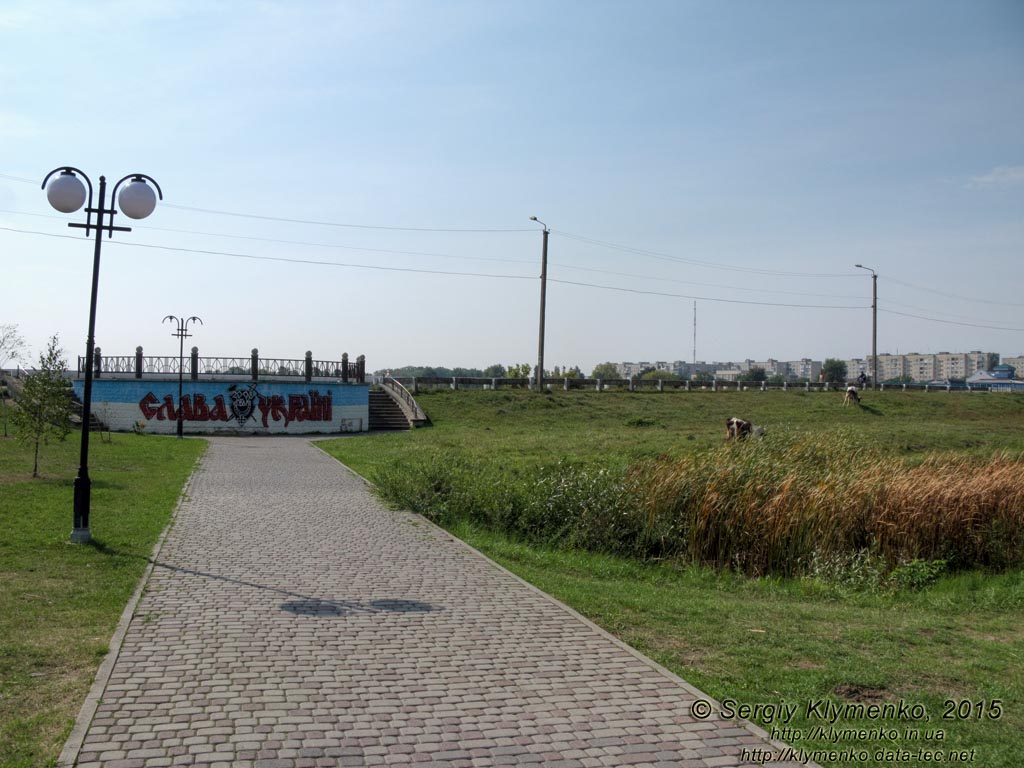 Волынская область, город Ковель. Фото. В парке на берегу речки Турья.