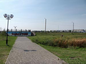 Волынская область, город Ковель. Фото. В парке на берегу речки Турья.