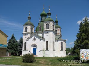 Черниговская область. Фото. Козелец. Вознесенская церковь (50°54'45"N, 31°06'54"E). Памятник архитектуры 1866-1874 годов.