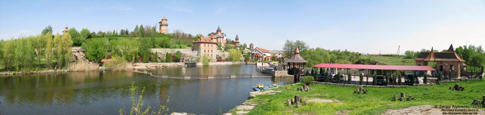 Киевская область, село Буки. Фото. Ландшафтный парк «Буки». Панорама ~120°.
