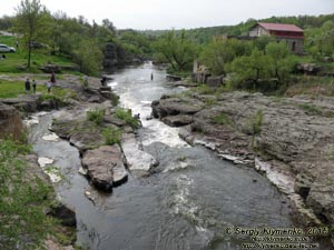 Черкасская область. Посёлок Буки. Фото. Верховья Букского каньона на речке Горный Тикич.