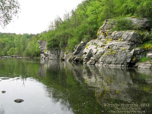Черкасская область. Посёлок Буки. Фото. Букский каньон на речке Горный Тикич.