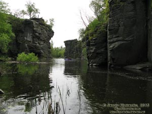 Черкасская область. Посёлок Буки. Фото. Букский каньон на речке Горный Тикич.