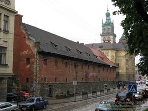 Львов. Фото. Улица Подвальная. Городской Арсенал (памятник архитектуры, XVI век).
