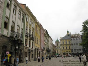 Львов. Фото. Площадь Рынок. Северная сторона площади.