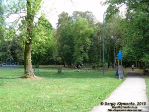 Ивано-Франковская область, город Надворная. Фото. В городском парке имени Ивана Франка.