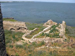 Белгород-Днестровская крепость, вид Днестровского лимана с крепостных стен.