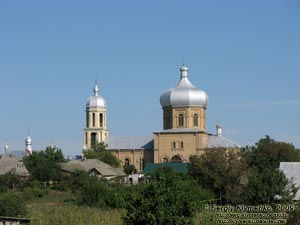 Одесская область. Старая Некрасовка. Фото. Церковь Святого Иоанна Богослова (вид с трассы).
