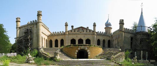 Одесская область. Село Курисово Березовского района. Фото. Дворец-усадьба Курисов (1810-1892 годы), западный фасад дворца.