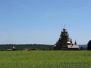Донецкая область. Святогорский монастырь, деревянный скит с церковью в честь Всех святых.