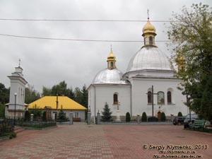 Львовская область, Городок. Фото. Церковь Благовещения Пресвятой Девы Марии, вид со стороны площади Рынок (ныне площадь Гайдамаков).