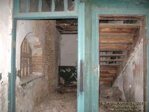Ровненская область, Гоща. Фото. Бывший господский дом (дворец) в стиле шале (ул. Садовая, 5). Вид изнутри.
