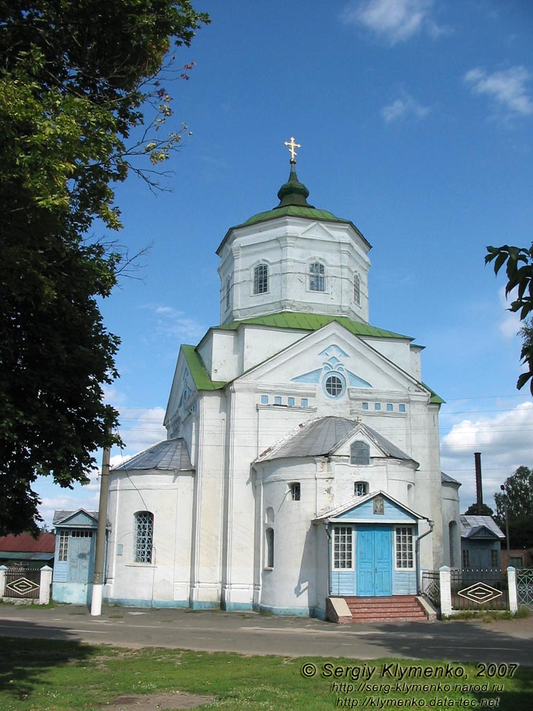 Короп, Черниговская область. Фото. Вознесенская церковь - памятник архитектуры, 1764 год.
