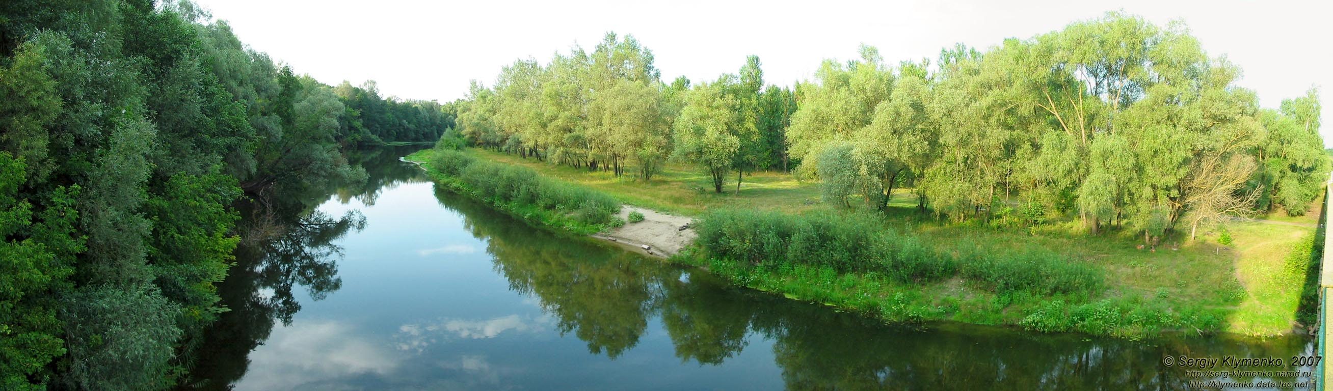 Полтавская область. По дороге от Миргорода до Полтавы. Фото. Речка Псел (невдалеке от с. Барановка).