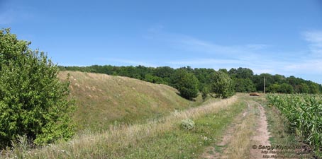 Полтавская область. Фото. Валы Бельского городища.