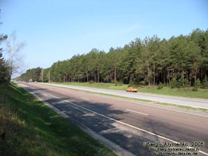 По дороге из Киева на Житомир. Где-то перед Коростышевом.