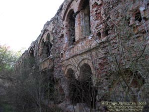 Тараканов. Дубенский форт; казарма, вид от казематов.