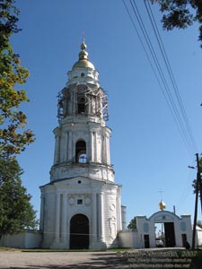 Полтава. Фото. Крестовоздвиженский монастырь, колокольня (1786 год).