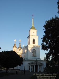 Полтава. Фото. Колокольня Успенского собора, памятник архитектуры, 1774-1801 годы (пл. Соборная, 1, или «Иванова Гора»).