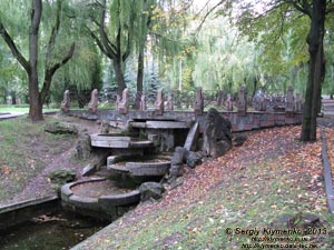 Ровно. Фото. Парк культуры и отдыха им. Т. Г. Шевченко. Каскад фонтанов.