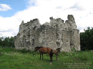 Закарпатская область, село Среднее. Фото. Романтические руины замка тамплиеров возле села Среднее.