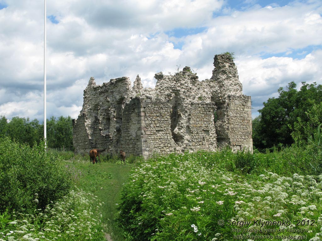 Закарпатская область, село Среднее. Фото. Романтические руины замка тамплиеров возле села Среднее.