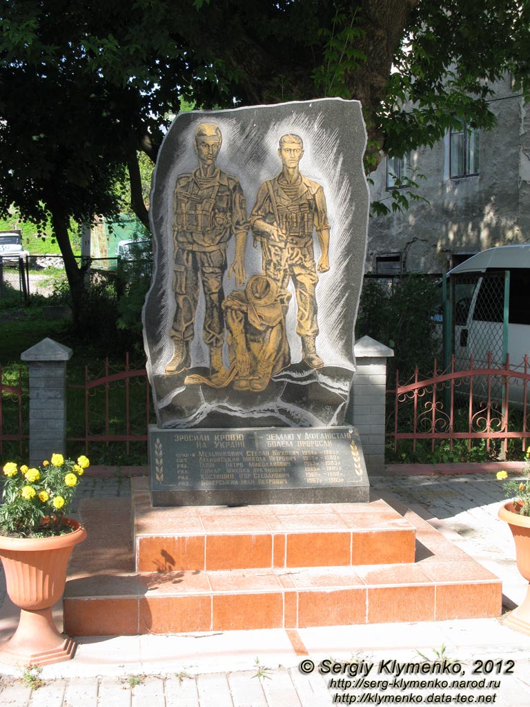 Львовская область. Город Турка. Фото. В центре города. Памятник Тарасу Шевченко.