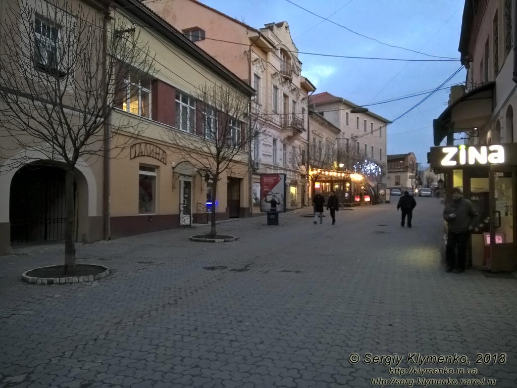 Ужгород. Фото. На улице А. Волошина.