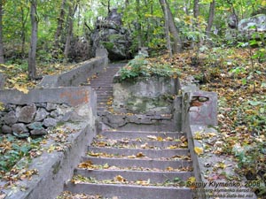 Винничина. Фото. Печора. Осенний «Печерский парк» над Бужскими порогами.