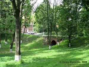 Волынь. Олыка. Фото. Арочный каменный мост, ведущий к замку Радзивиллов.