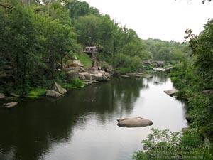 Житомирщина. Коростень. Фото. Парк им. Н. Островского, речка Уж.