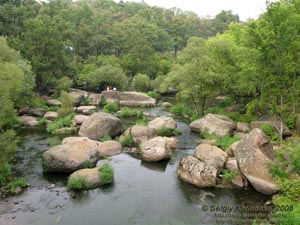 Житомирщина. Коростень. Фото. Парк им. Н. Островского, речка Уж.