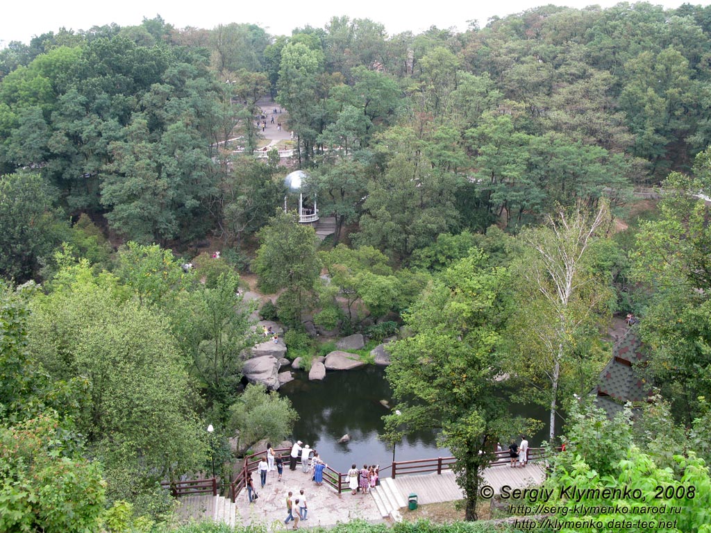 Житомирщина. Коростень. Фото. Парк им. Н. Островского, панорама от памятника князю Малу.