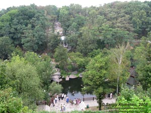 Житомирщина. Коростень. Фото. Парк им. Н. Островского, панорама от памятника князю Малу.