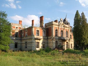 Львовщина. Село Тартаков. Фото. Дворец в Тартакове. Вид с северо-запада (со стороны парка).