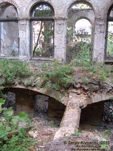 Львовщина. Село Тартаков. Фото. Дворец в Тартакове. Вид здания изнутри.