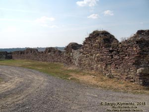 Тернопольская область, село Подзамочек. Фото. Замок Творовских (1600 год). Восточный бастион. Вид снаружи крепости.