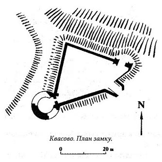 Закарпатская область. Квасово. Фото. План Квасовского замка.