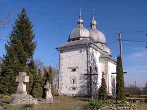 Подолье, Тернопольская область. Старый Збараж. Фото. Церковь Преображения Господня (Преображенская церковь) на Чернечей горе, памятник архитектуры 1600 года.