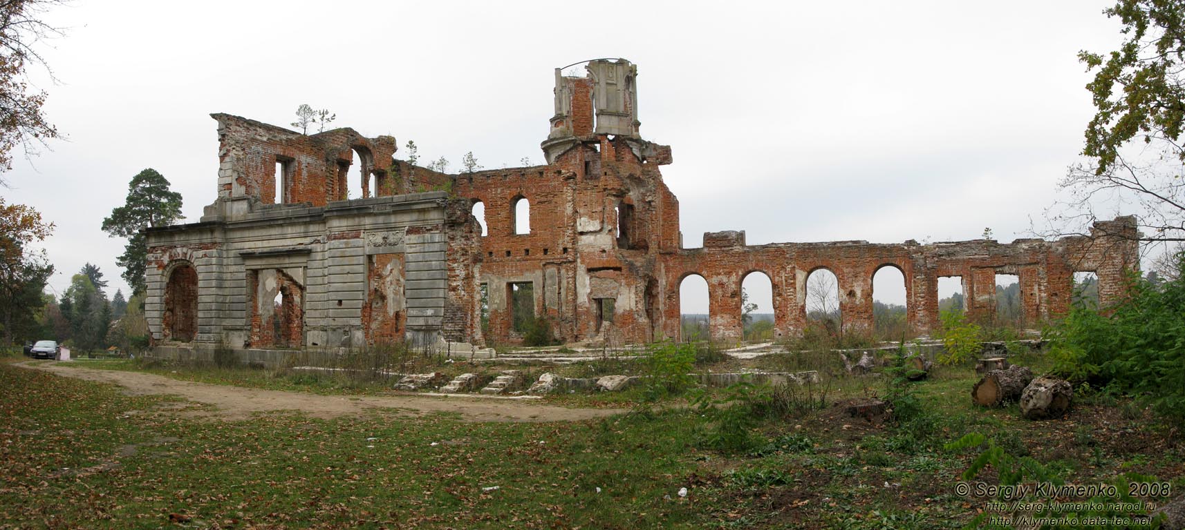 Житомирщина. Дениши. Фото. Руины дворца Терещенко.