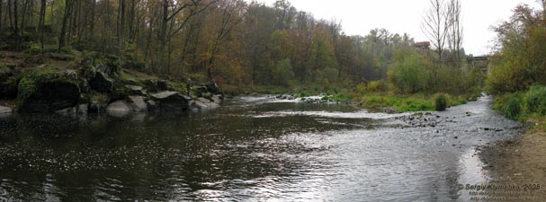 Житомирщина. Дениши. Фото. Речка Тетерев немного ниже от дамбы.