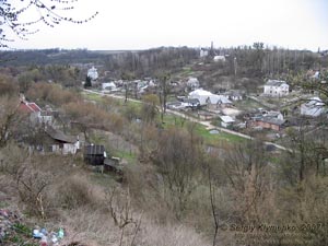 Фото. Житомир. Вид на реку Каменка с Замковой горы.