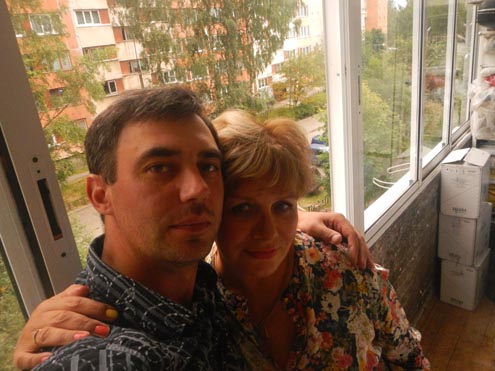 Подкорытов Александр Сергеевич с тётей Еленой Александровной.